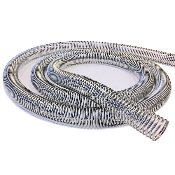 1.6in  Spring Guard Steel Flexible Hose Protector, 41mm, 25 Feet
